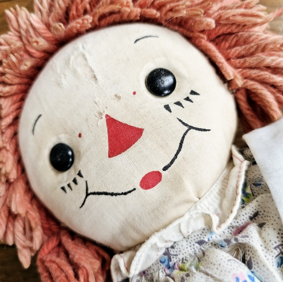Antique Raggedy Anne Doll - Picture 5 of 8